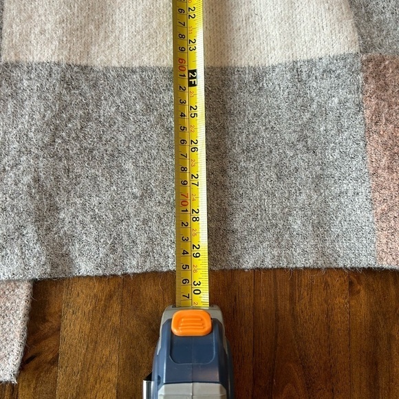 Long Grey Peach and White Cardigan by Evolution Size Large - Picture 5 of 7